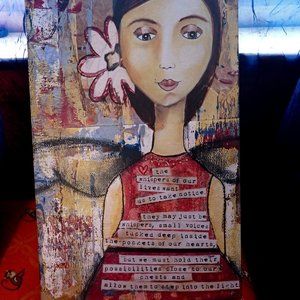 Demdaco ”Whisper of Our Lives”  Wall Art by Kelly Rae Roberts 2009